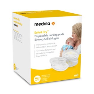 Medela Coussinets d'allaitement jetables Safe & Dry|30pcs