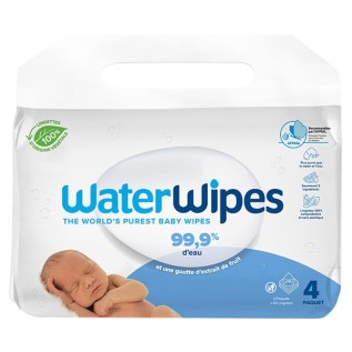 WaterWipes lingettes bio | 4x60pcs