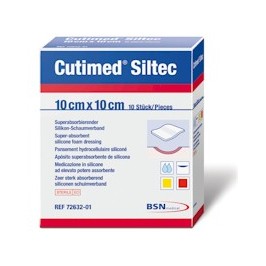 Cutimed Siltec 10x10cm  | 10pcs