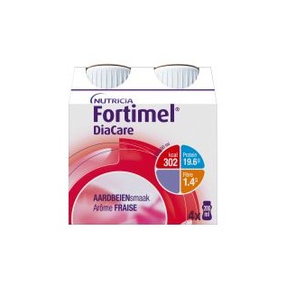 Nutricia Fortimel Diacare Aardbei | 4x200ml