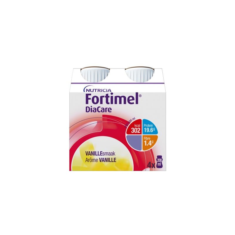 Nutricia Fortimel Diacare Vanille| 4x200ml