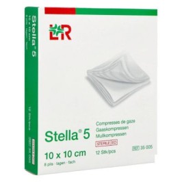 Stella 5 compresses stériles 10x10cm | 12pcs