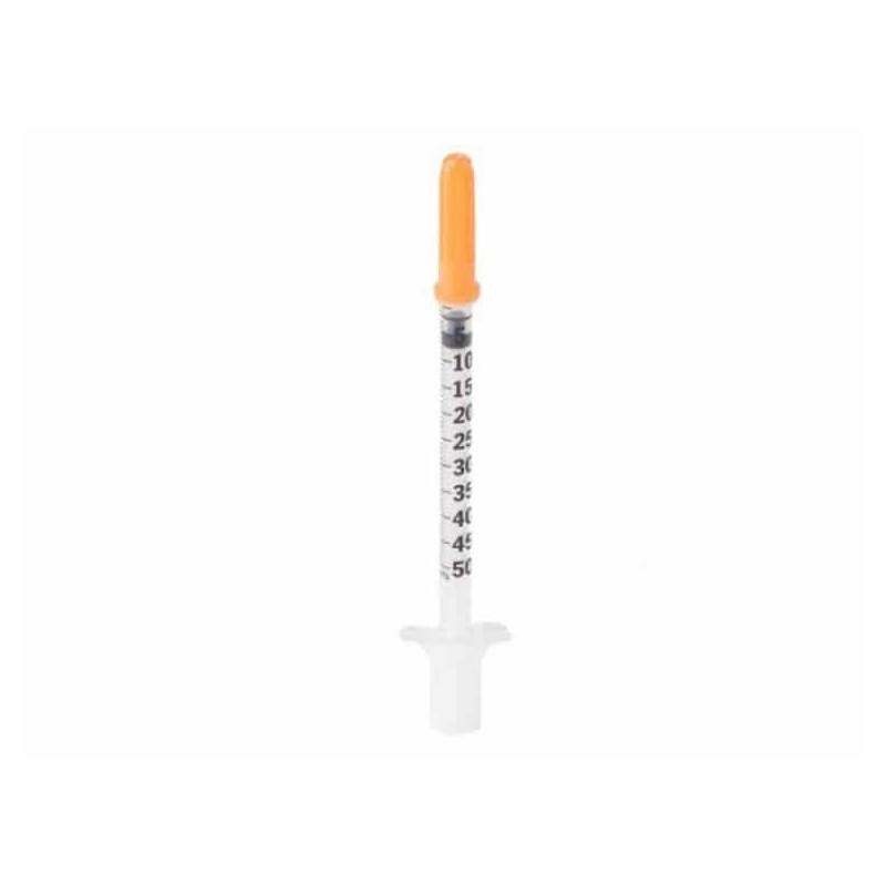 BD Micro-Fine Séringue à insuline + aiguille | 0,5 ml + 29G 1/2 | 100pcs