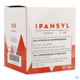 Ipansyl kompressen 8L 5cm x 5cm | 40st