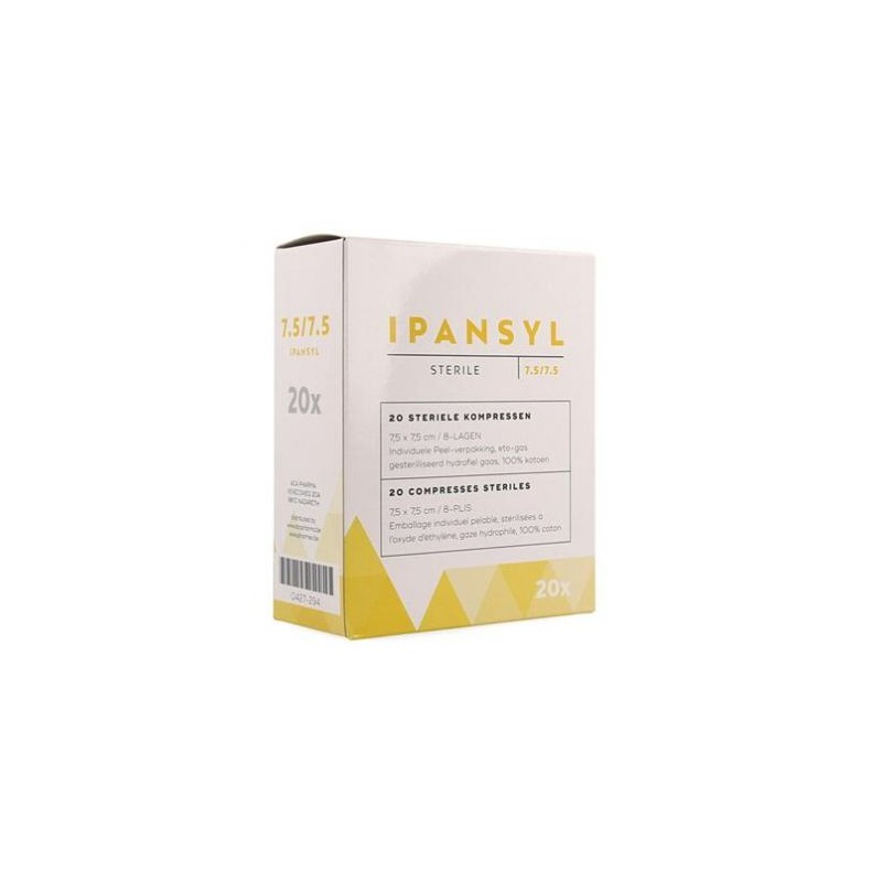 Ipansyl kompressen 8L  7,5cm x 7,5cm | 20st