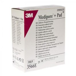 Medipore + pad 10cm x 10x | 25pcs