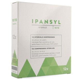 Ipansyl kompressen 8L 10cm x 10cm | 12st