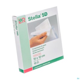 Stella compresses 5D stériles 10cm x 10cm | 10pcs