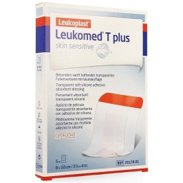 Leukomed T plus skin sensitive 8cm x 10cm | 5pcs