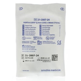 Port-a-cath naald 0,7mm (22g) x 38mm | 1pc