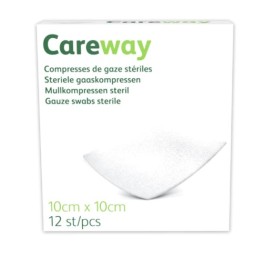 Careway compresses stériles 8PL 10x10cm | 12pcs