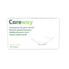 Careway compresses stériles 8PL 5x5cm | 40pcs