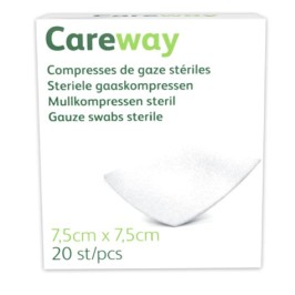 Careway compresses stériles 8PL 7,5x7,5cm | 20pcs