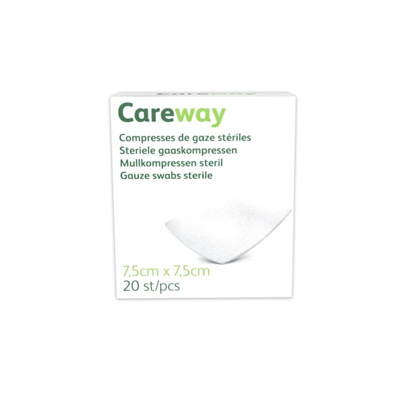 Careway compresses stériles 8PL 7,5x7,5cm | 20pcs