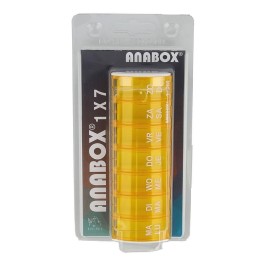 Anabox Boîte à Médicaments NL/FR jaune| 7 jours