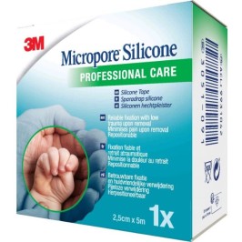 Micropore Silicone Tape 2,5cmx5m | 1pc