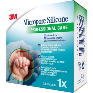 Micropore Silicone Tape 2,5cmx5m | 1pc