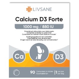 Livsane Calcium D3 Forte Kauwtabletten | 90st