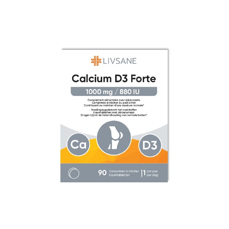 LIVSANE Calcium D3 Forte Kauwtabletten | 90st
