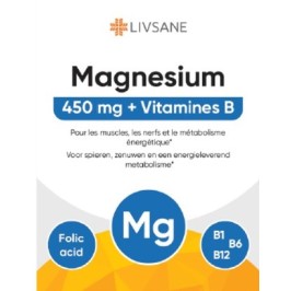 LIVSANE Magnesium 450mg + Vitaminen B | 30tabl