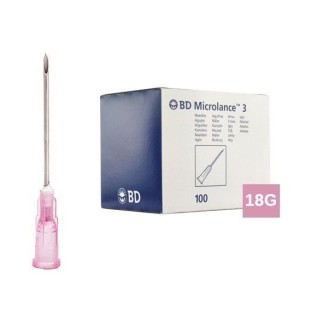 BD Microlance3 1,2x50mm | 18G x 2" | Roze | 100st