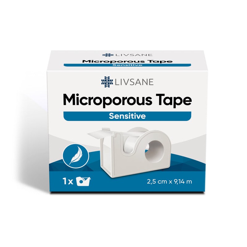 LIVSANE Micropore 2,5cmx9,14m | 1st LIVSANE Micropore 2,5cmx9,14m | 1st