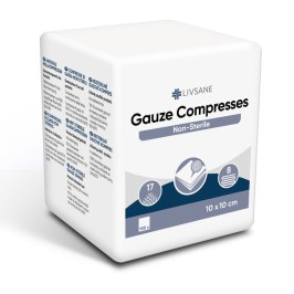 LIVSANE Niet-steriele kompressen 10x10cm | 100st