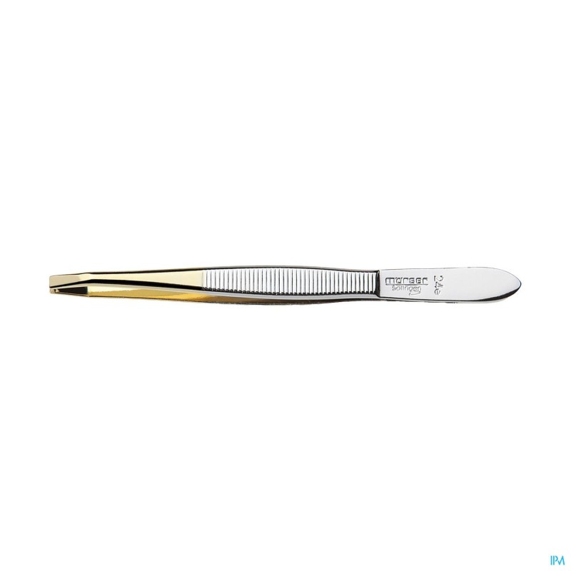 Mörser Pince No. 24E, Pointes courbées, Doré, 9cm | 1pc