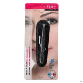 Vitry Classic Pince à épiler, Mors droits, Inox (1012) | 1pc