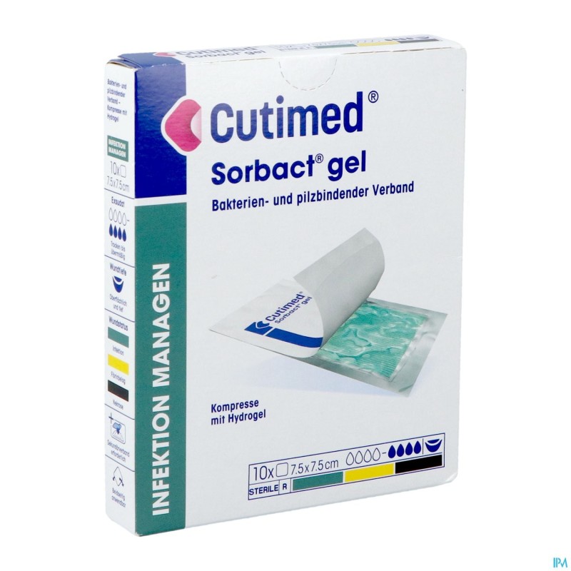 Cutimed Sorbact Hydro Gel 7,5x7,5cm | 10st