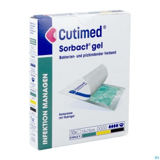 Cutimed Sorbact Hydro Gel 7,5x7,5cm | 10pcs