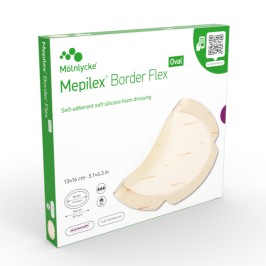 Mepilex Border Flex Oval 13x16cm | 5st