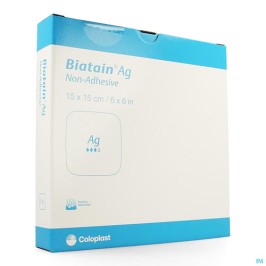 Biatain Mousse Non-Adhésive Ag 15x15cm | 5pcs