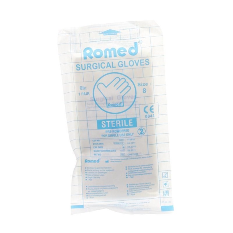 Romed Chirurgische Handschoen Latex | Maat 8 | 1 paar