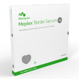 Mepilex Border Sacrum Ag 18x18cm | 5st