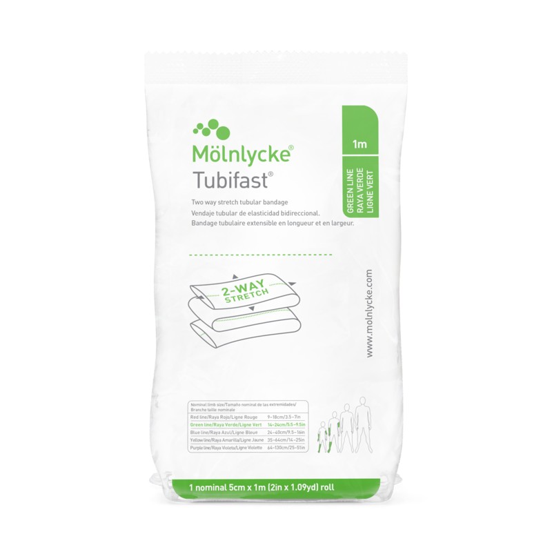 Tubifast Groen 5cmx1m | 1st