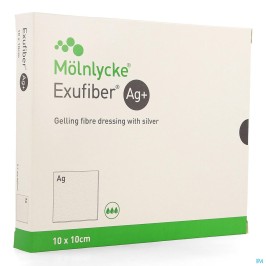 Exufiber Ag+ 10x10cm | 10pcs