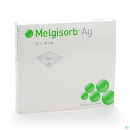 Melgisorb Ag 10x10cm  | 10pcs