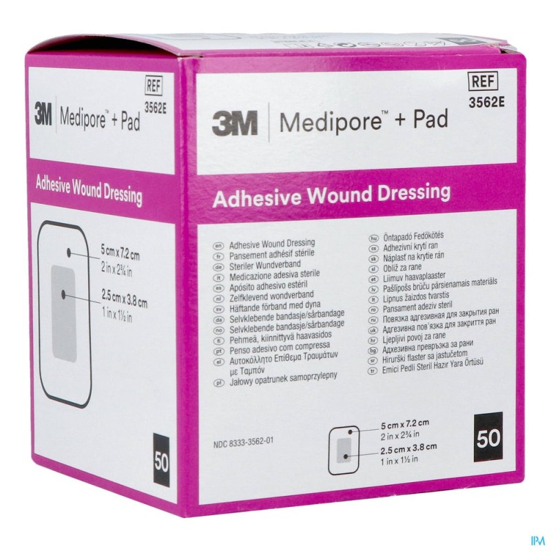 Medipore + Pad 5x7,2cm | 50pcs Medipore + Pad 5x7,2cm | 50pcs